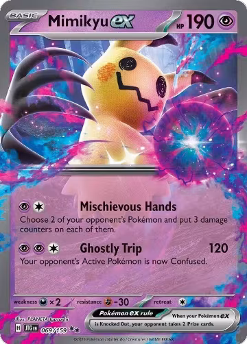 Mimikyu ex (069/159), Journey Together — Pokémon card price