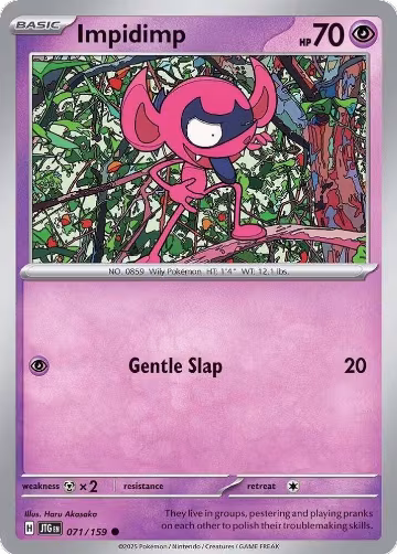 Impidimp (071/159), Journey Together — Pokémon card price