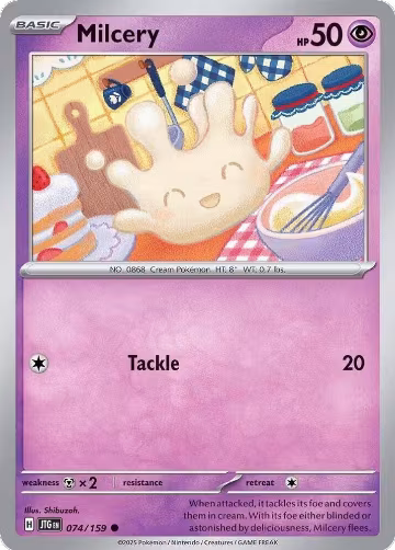 Milcery (074/159), Journey Together — Pokémon card price
