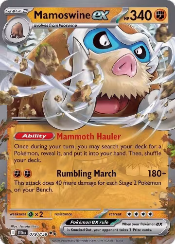 Mamoswine ex - 079/159 (079/159), Journey Together — Pokémon card price