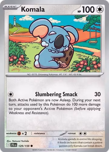 Komala (129/159), Journey Together — Pokémon card price