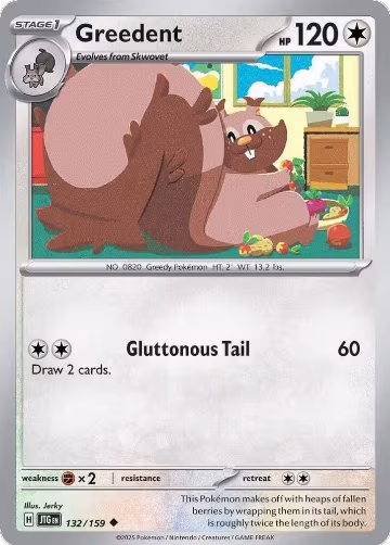 Greedent (132/159), Journey Together — Pokémon card price