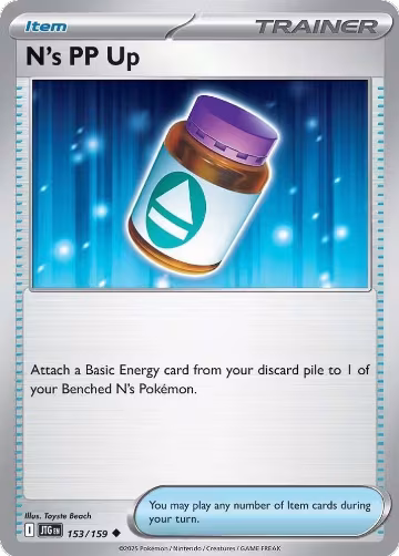 N's PP Up (153/159), Journey Together — Pokémon card price