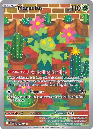 Maractus - 160/159 (160/159), Journey Together — Pokémon card price