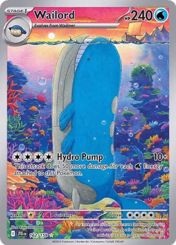 Wailord - 162/159 (162/159), Journey Together — Pokémon card price