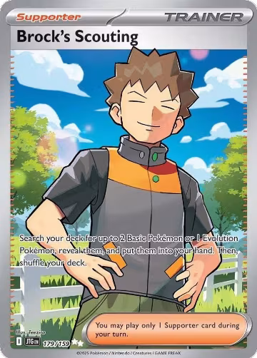 Brock's Scouting - 179/159 (179/159), Journey Together — Pokémon card price