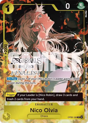 Nico Olvia (Offline Regional Finalist Card Set 2025 Vol.1) (OP09-106), One Piece Promotion Cards — One Piece card price