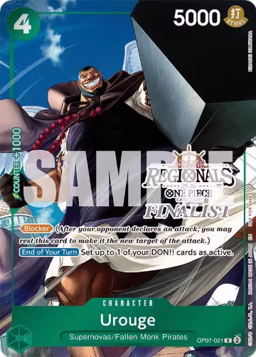 Urouge (Offline Regional Finalist Card Set 2025 Vol.1) (OP07-021), One Piece Promotion Cards — One Piece card price