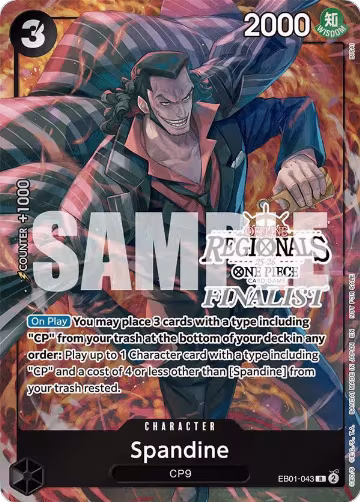 Spandine (Offline Regional Finalist Card Set 2025 Vol.1) (EB01-043), One Piece Promotion Cards — One Piece card price
