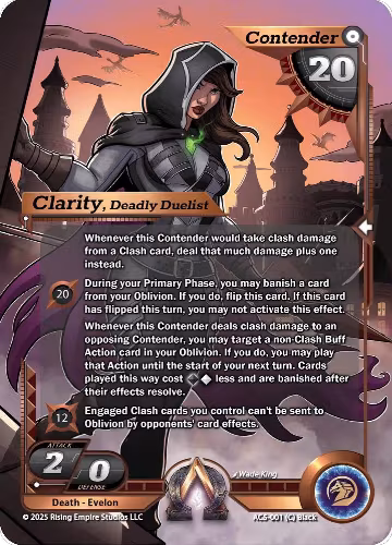 Clarity, Deadly Duelist (AC5-001), Equilibrium — Alpha Clash card price