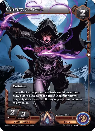 Clarity, Bad Omen (AC5-008), Equilibrium — Alpha Clash card price