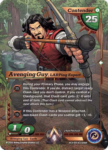 Avenging Guy, LARPing Expert (AC5-033), Equilibrium — Alpha Clash card price