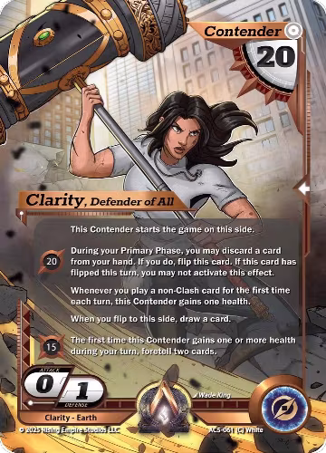 Clarity, Defender of All (AC5-061), Equilibrium — Alpha Clash card price