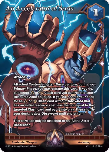 An Accelerator of Sorts (AC5-112), Equilibrium — Alpha Clash card price