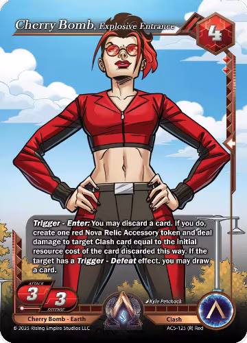 Cherry Bomb, Explosive Entrance (AC5-125), Equilibrium — Alpha Clash card price