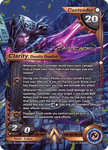Clarity, Deadly Duelist (Iconic Rare) (AC5-150), Equilibrium — Alpha Clash card price