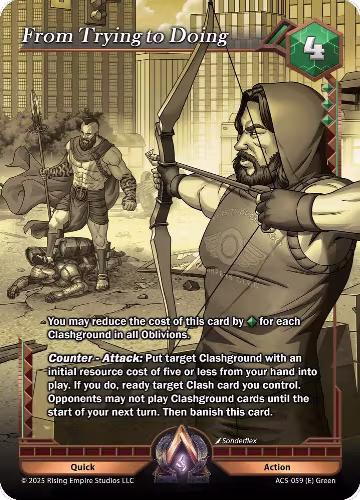 From Trying to Doing (Gold Chase) (AC5-059), Equilibrium — Alpha Clash card price