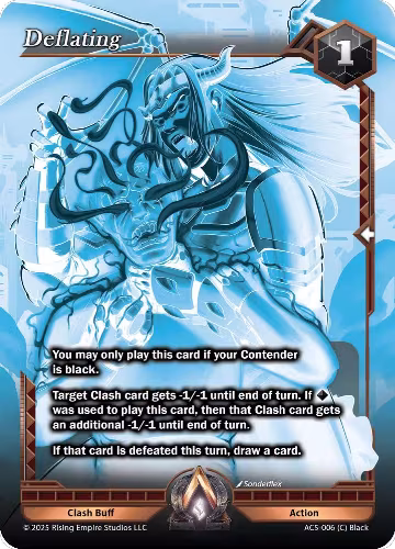 Deflating (X-RAY CHASE) (AC5-006), Equilibrium — Alpha Clash card price