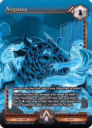 Negating (X-RAY CHASE) (AC5-066), Equilibrium — Alpha Clash card price