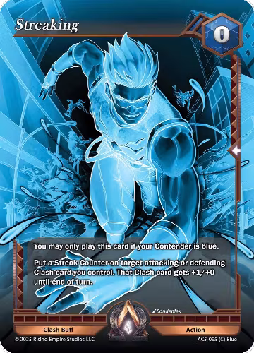 Streaking (X-RAY CHASE) (AC5-095), Equilibrium — Alpha Clash card price