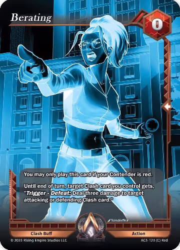 Berating (X-RAY CHASE) (AC5-123), Equilibrium — Alpha Clash card price