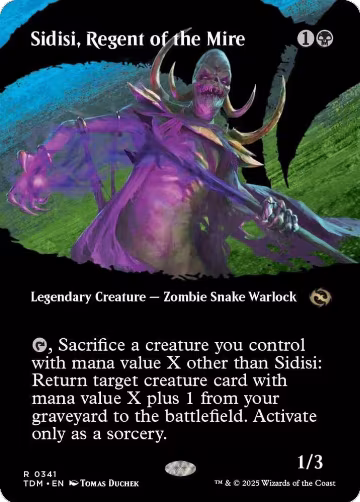 Sidisi, Regent of the Mire (Borderless) (341), Tarkir: Dragonstorm — Magic card price