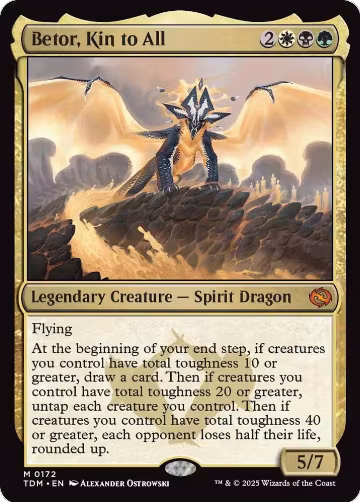 Betor, Kin to All (172), Tarkir: Dragonstorm — Magic card price