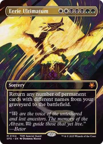Eerie Ultimatum (Borderless) (104), Special Guests — Magic card price