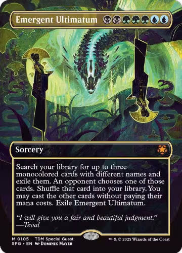 Emergent Ultimatum (Borderless) (105), Special Guests — Magic card price