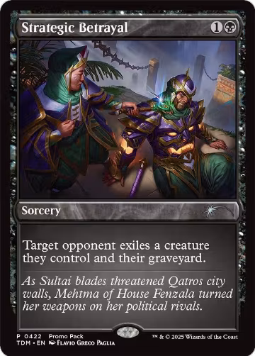 Strategic Betrayal (422), Promo Pack: Tarkir: Dragonstorm — Magic card price