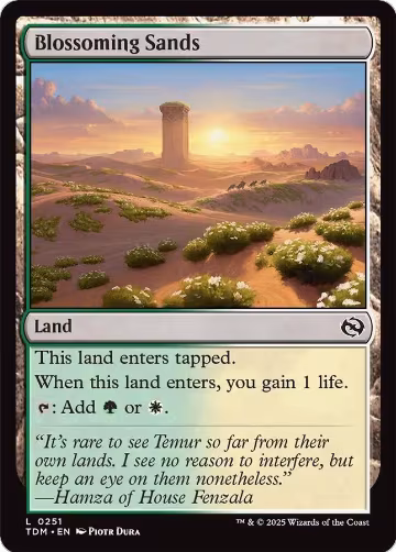 Blossoming Sands (251), Tarkir: Dragonstorm — Magic card price