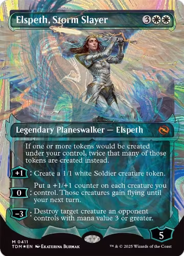 Elspeth, Storm Slayer (Showcase) (Halo Foil) (411) — card price