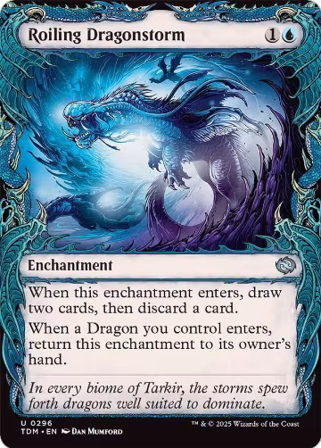 Roiling Dragonstorm (Showcase) (296), Tarkir: Dragonstorm — Magic card price