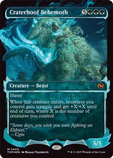Craterhoof Behemoth (Showcase) (404), Tarkir: Dragonstorm — Magic card price