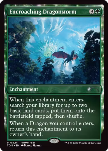 Encroaching Dragonstorm (424), Promo Pack: Tarkir: Dragonstorm — Magic card price