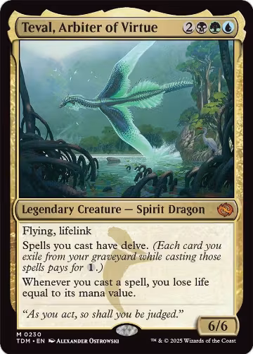 Teval, Arbiter of Virtue (230), Tarkir: Dragonstorm — Magic card price