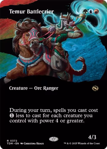 Temur Battlecrier (Borderless) (372), Tarkir: Dragonstorm — Magic card price