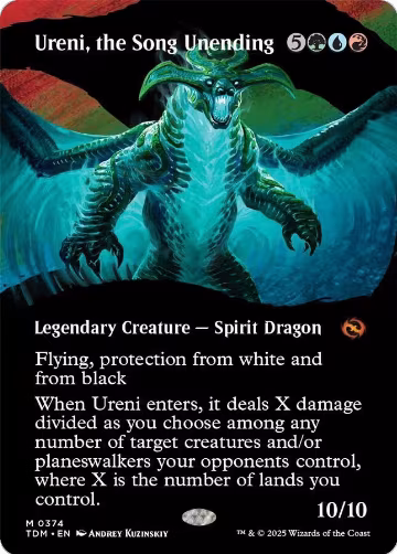 Ureni, the Song Unending (Borderless) (374), Tarkir: Dragonstorm — Magic card price