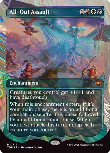 All-Out Assault (Showcase) (Halo Foil) (415), Tarkir: Dragonstorm — Magic card price