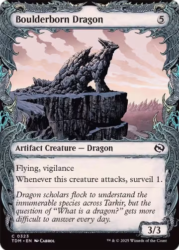 Boulderborn Dragon (Showcase) (323), Tarkir: Dragonstorm — Magic card price