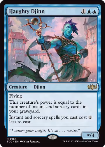 Haughty Djinn (154), Commander: Tarkir: Dragonstorm — Magic card price