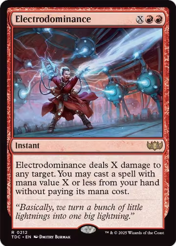 Electrodominance (212), Commander: Tarkir: Dragonstorm — Magic card price