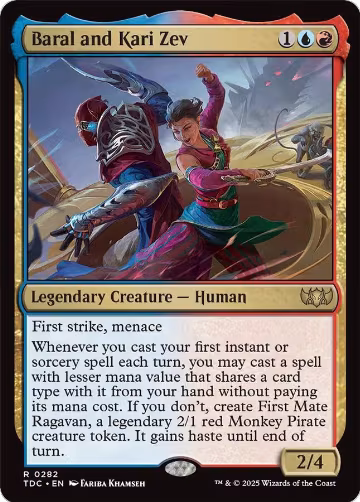 Baral and Kari Zev (282), Commander: Tarkir: Dragonstorm — Magic card price