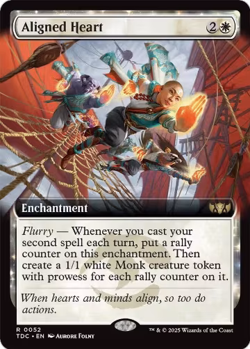 Aligned Heart (Extended Art) (52), Commander: Tarkir: Dragonstorm — Magic card price