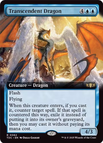 Transcendent Dragon (Extended Art) (62), Commander: Tarkir: Dragonstorm — Magic card price