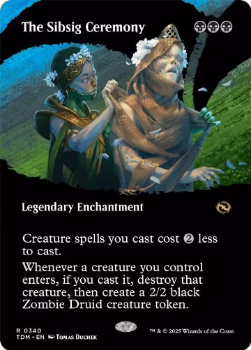 The Sibsig Ceremony (Borderless) (340), Tarkir: Dragonstorm — Magic card price