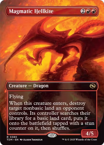 Magmatic Hellkite (Borderless) (380), Tarkir: Dragonstorm — Magic card price
