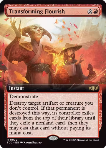 Transforming Flourish (Extended Art) (79), Commander: Tarkir: Dragonstorm — Magic card price