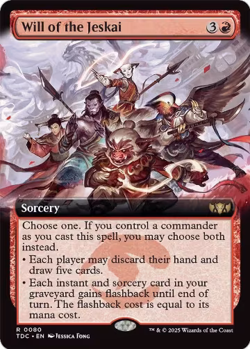 Will of the Jeskai (Extended Art) (80), Commander: Tarkir: Dragonstorm — Magic card price