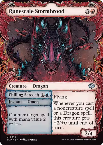 Runescale Stormbrood (Showcase) (316), Tarkir: Dragonstorm — Magic card price